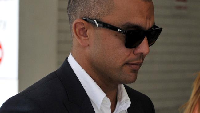 Former Eagles football player Daniel Kerr leaves the Perth Magistrates Court