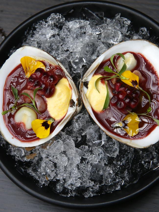 The ceviche in storm clams. Picture: Andrew Tauber