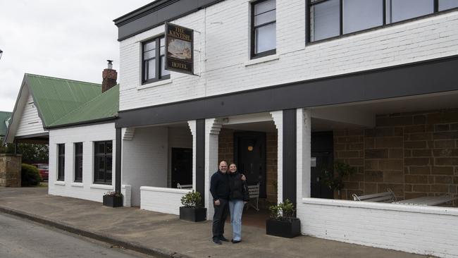 The Kentish owner Daryl Potter with daughter Remy, the general manager. Picture: Supplied