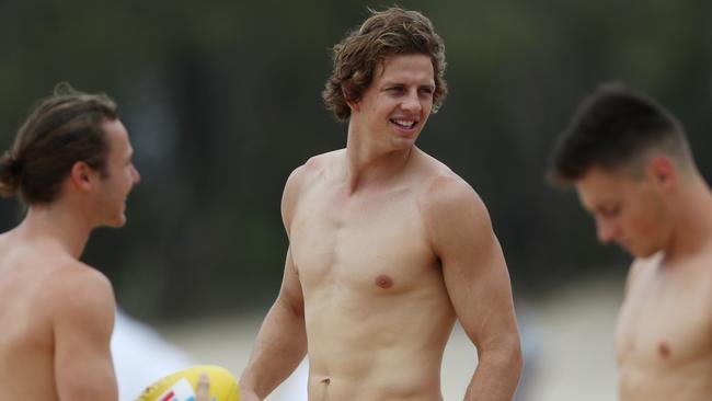 Fremantle superstar Nat Fyfe on the Gold Coast earlier in the year.