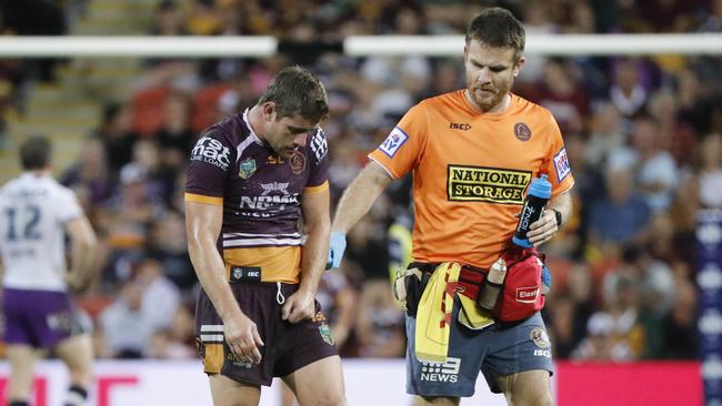 Andrew McCullough is out with an elbow injury.