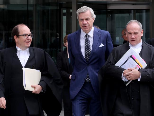 Victorian Liberal state president Michael Kroger leaves Federal court for a hearing regarding a dispute between the Victorian Liberal Party and the Cormack Foundation. Picture: Picture David Geraghty/The Australian