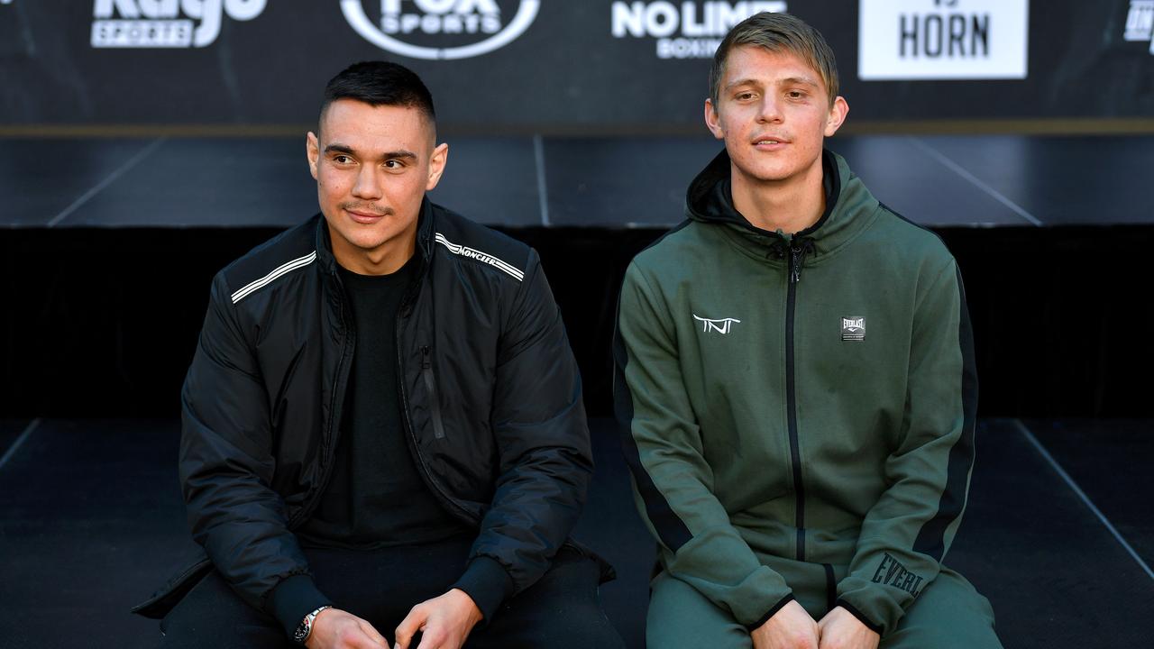 Brothers Tim and Nikita Tszyu are chasing boxing glory. Photo: Greg Porteus (No Limit Boxing)