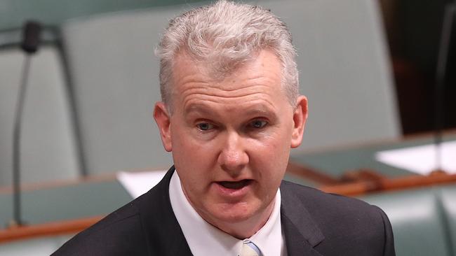 Tony Burke during a drought motion in the House of Representatives Chamber, at Parliament House in Canberra. Picture Kym Smith