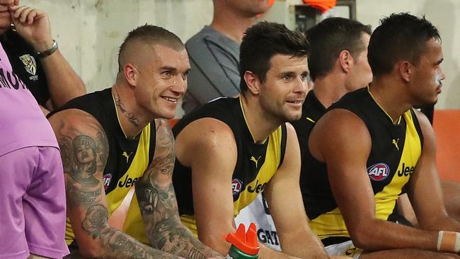 Richmond coach Damien Hardwick has urged the AFL to consider having more players on the bench. Picture: Phil Hillyard