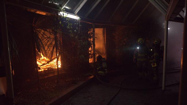 Overnight fire at the Brunswick Hotel in Liverpool Street Hobart. Picture: Tasmania Fire Service