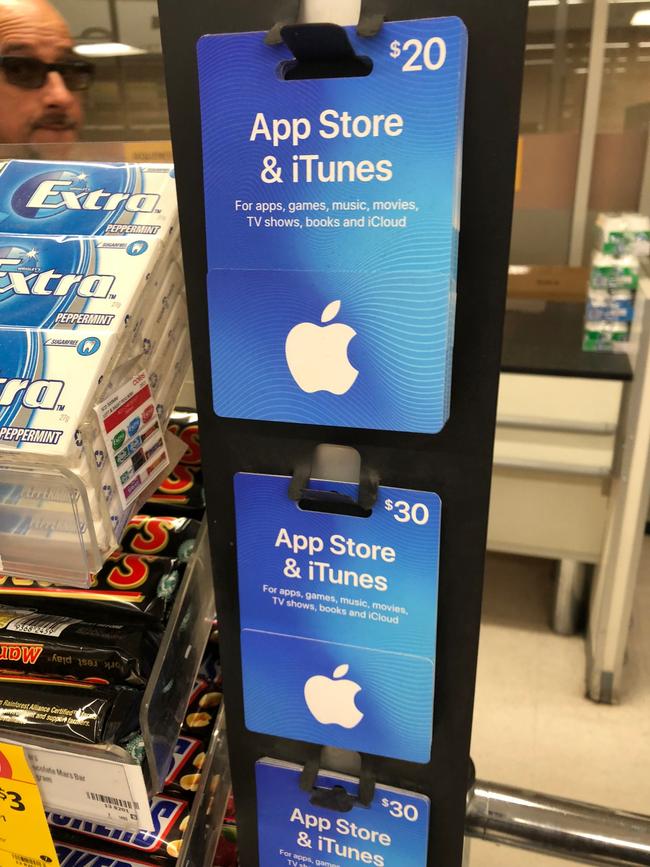 iTunes cards are popular with con artists.