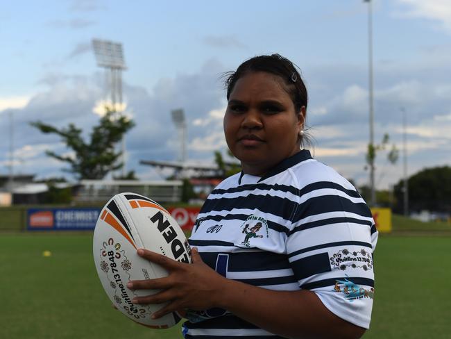 Darwin Sistaz captain Bianca Scyrmgour was proud of the efforts shown by her young side in the heat. Picture: (A)manda Parkinson