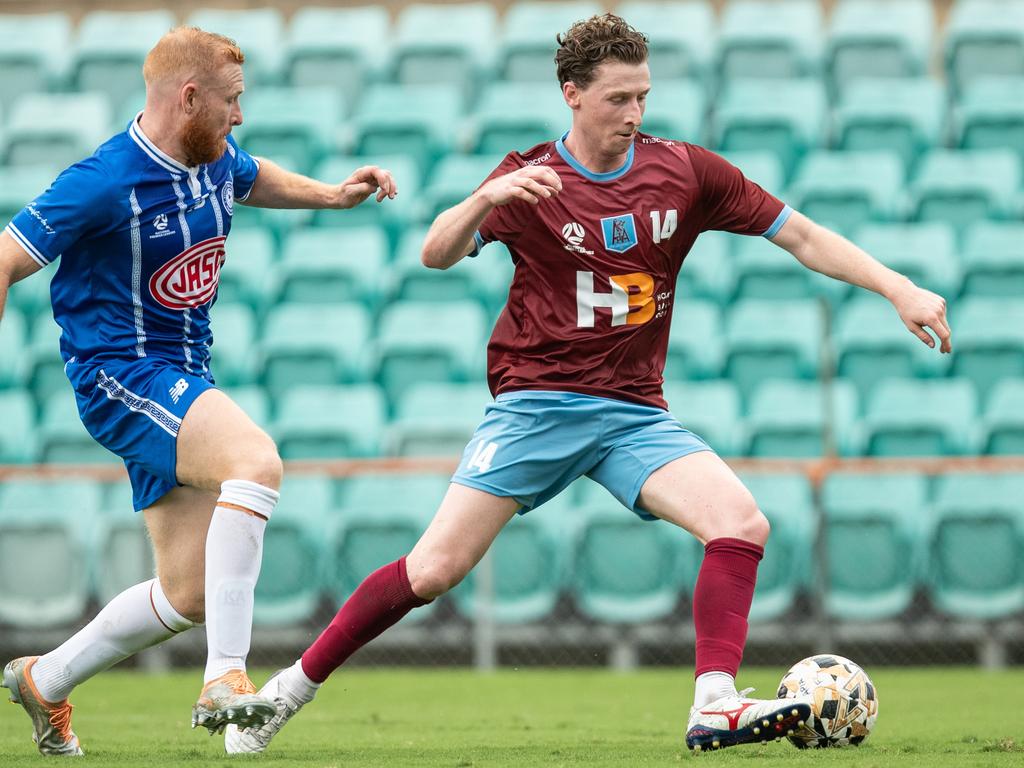 Jack Armson scored for APIA Leichhardt in their Australia Cup match. Picture: Julian Andrews