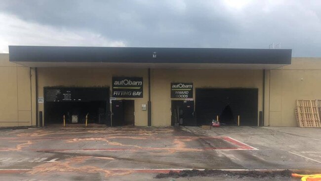 Firefighters were called to a blaze at the AutoBarn store on Greenway Drive in Tweed Heads South on Saturday, October 24, 2020. Picture: contributed