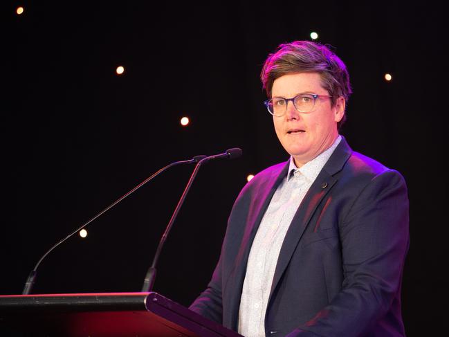 Hannah Gadsby at the comedy festival launch. Picture: Sarah Matray