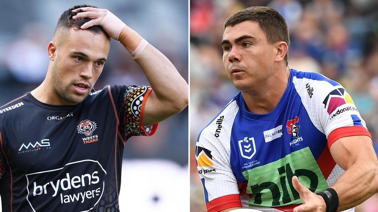 Rumours of Luke Brooks' (left) future continue to swirl as the Knights look to offload Jake Clifford.