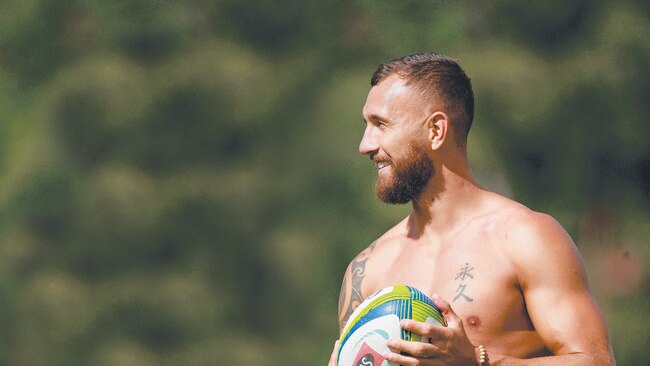 Quade Cooper back in training at Ballymore.