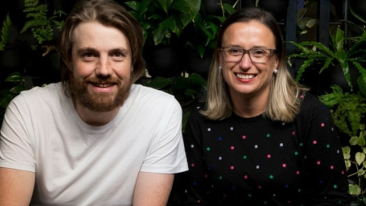 Mike Cannon-Brookes and Brighte founder Katherine McConnell. Source: Supplied.