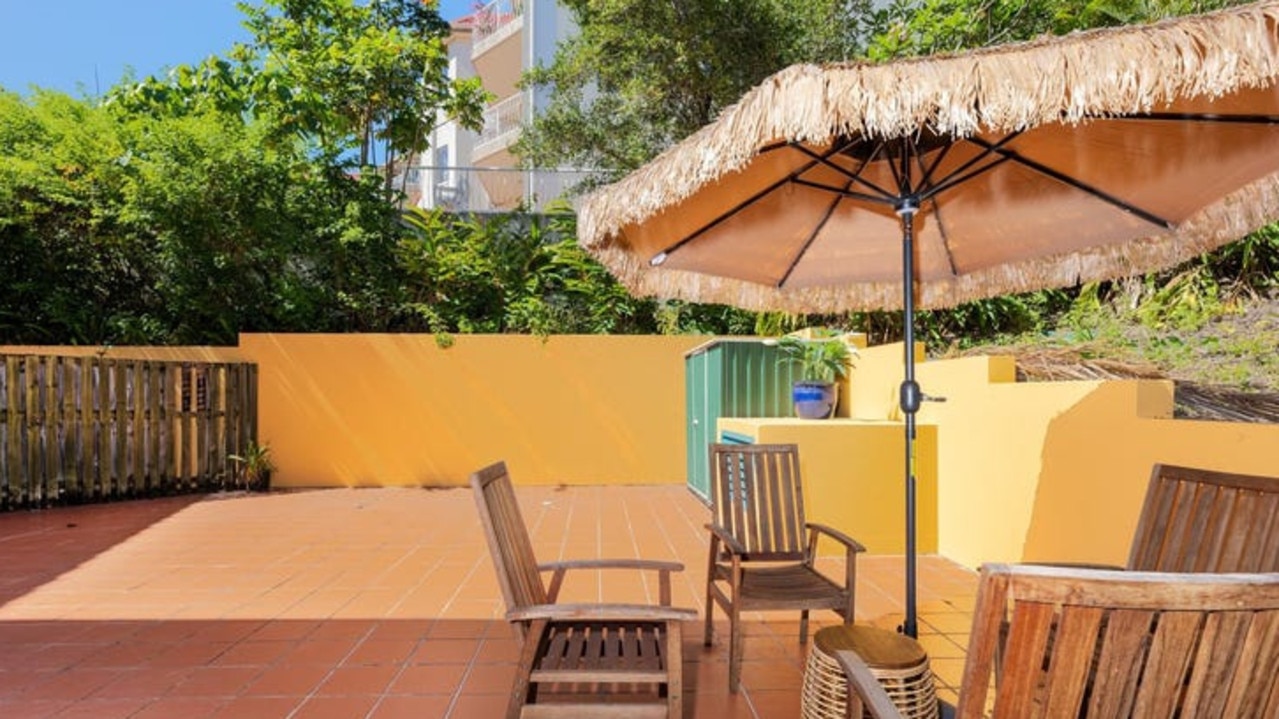 The Dutton St apartment has its own courtyard