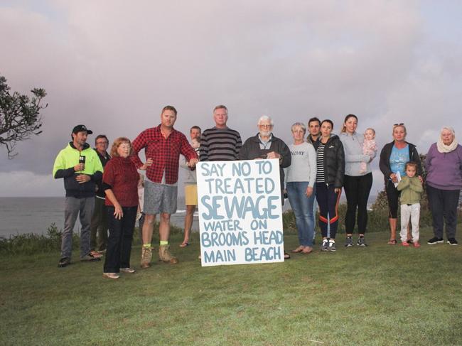 Members of the Brooms Head community are ready to meet this Saturday at 1pm to discuss proposed sewage system upgrade of holiday park which they object the pumping of water into the sand dunes.