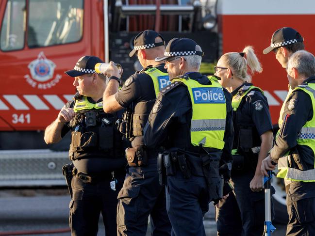 Westall Rd has been shut in both directions. Picture: NewsWire / David Geraghty