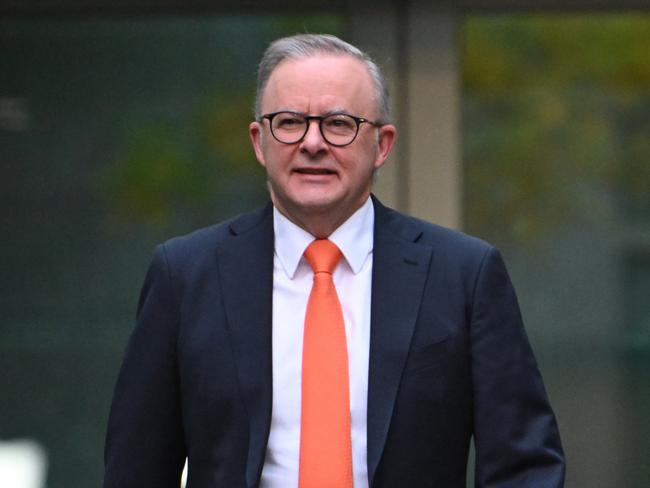 CANBERRA, AUSTRALIA - MAY 15: Prime Minister of Australia, Anthony Albanese and Treasurer of Australia, the Hon Dr Jim Chalmers MP (R) arrive for post budget media interviews at Parliament House on May 15, 2024 in Canberra, Australia. Australia's Labor government is grappling with a slowing economy, weaker commodity prices, soaring housing costs and a softening labor market. It unveiled its federal budget on May 14. The budget is seen as a key opportunity for the Labor government to deliver broad economic support that analysts say is fundamental to re-election chances next year. (Photo by Tracey Nearmy/Getty Images)