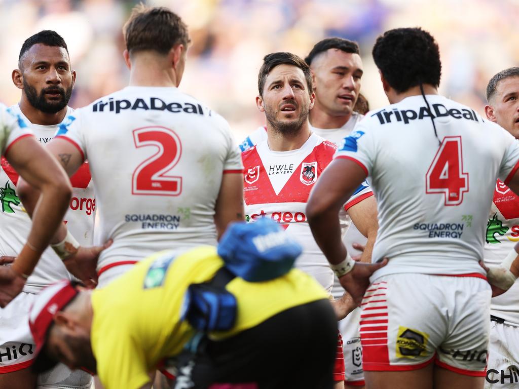 Ben Hunt and the Dragons were humbled by the Eels. Picture: Matt King/Getty Images