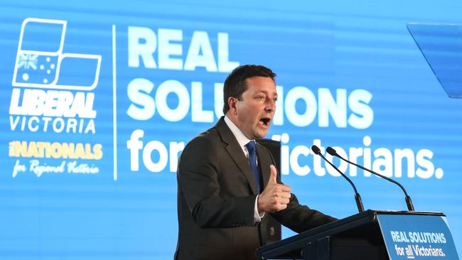 Victorian Liberal leader Matthew Guy has promised to supply its residents with the ‘unmentionable’ – the state’s vast reserves of natural gas. Picture: Ian Currie/NCA NewsWire