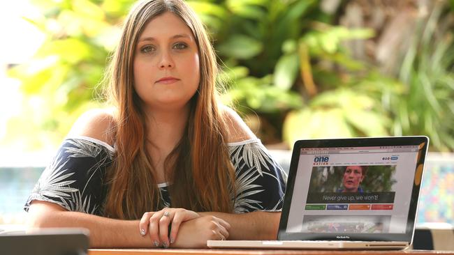 Saraya Beric: “I don’t have the big funds that the political parties have and so I’ve used social media and now dating app Tinder to help get my message out.” Picture: Lyndon Mechielsen/The Australian