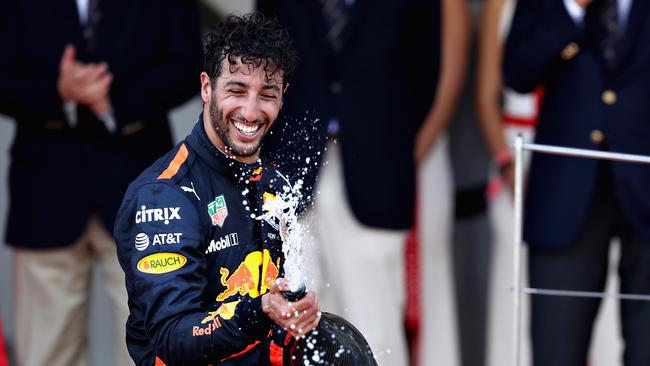 Daniel Ricciardo joked about his late-race brush with the wall in Monaco GP.