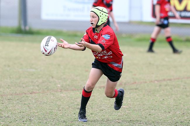 A Rugby League Gold Coast junior gala day at Burleigh Bears Junior Rugby League Club. Under 14s. Mudgeeraba vs Helensvale. 5 September 2021 Miami Picture by Richard Gosling