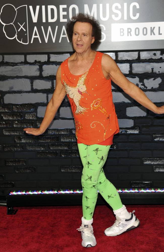 Richard Simmons arrives at the MTV Video Music Awards in 2013.