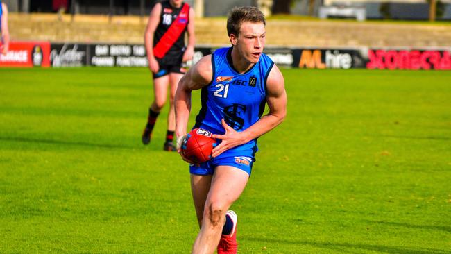 Sturt under-18 player and potential AFL draftee Mani Liddy. Picture; Supplied, Mel Faull/Get Snapt