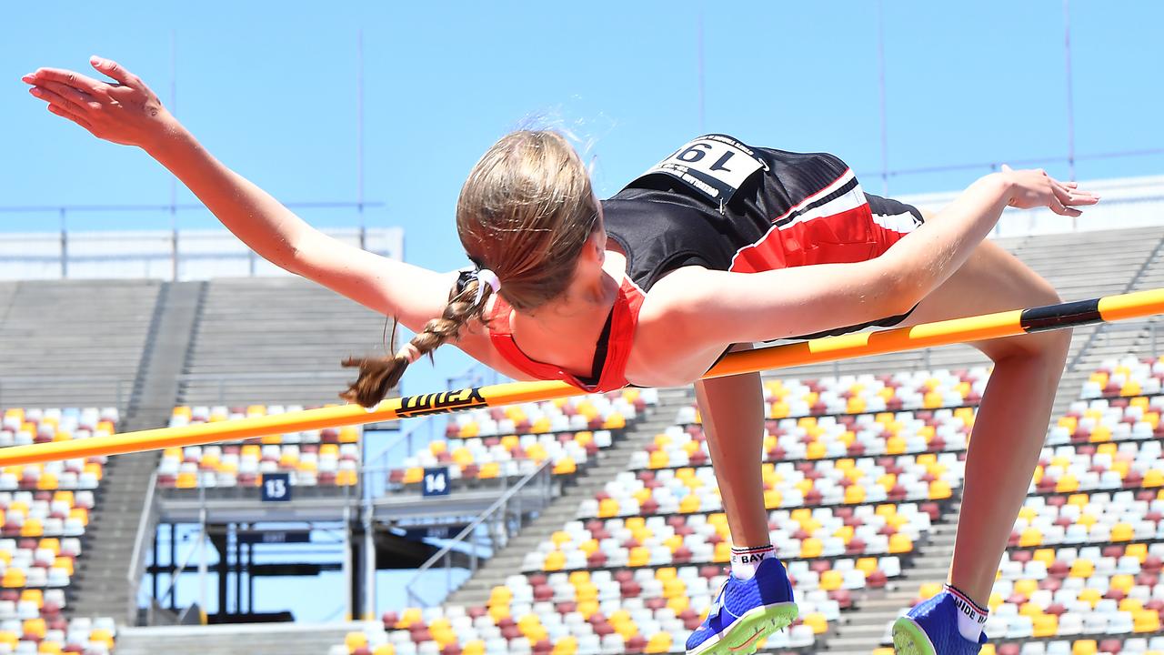 Queensland Representative School Sport track and field championships in Brisbane. Saturday October 12, 2024. Picture, John Gass
