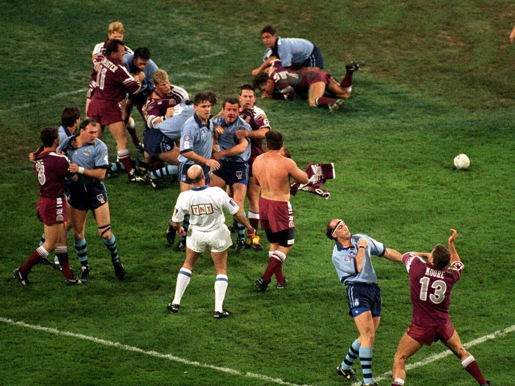 The infamous brawl of 1995.