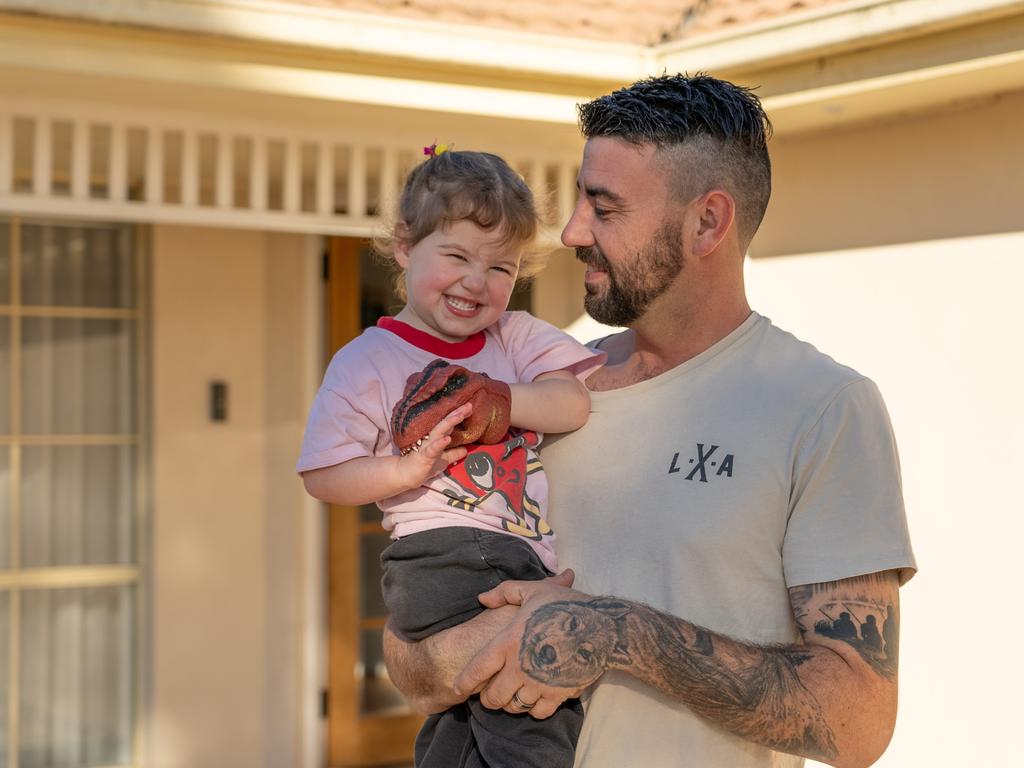Cranbourne father, Michael who saved his daughter when a fire broke out in their family home last year. Picture: Supplied