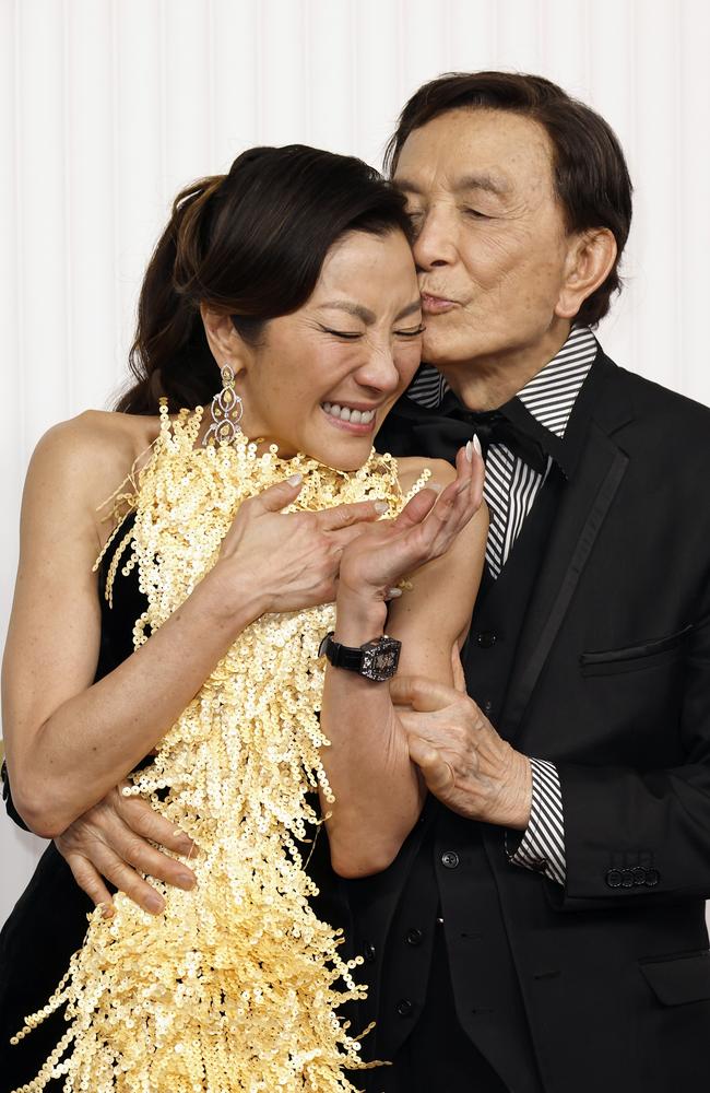 Michelle Yeoh and James Hong star in Everything Everywhere All at Once. Photo: Getty Images