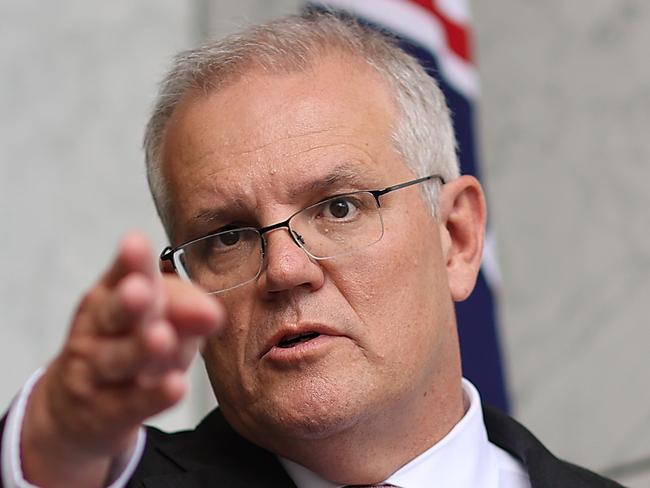 CANBERRA, AUSTRALIANewsWire Photos JANUARY 13, 2021: Prime Minister Scott Morrison spoke to the media during a press conference held at Parliament House in Canberra.Picture: NCA NewsWire / Gary Ramage