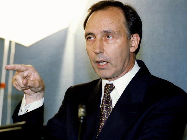 Paul Keating came from behind to win in 1993. Picture: Ray Strange