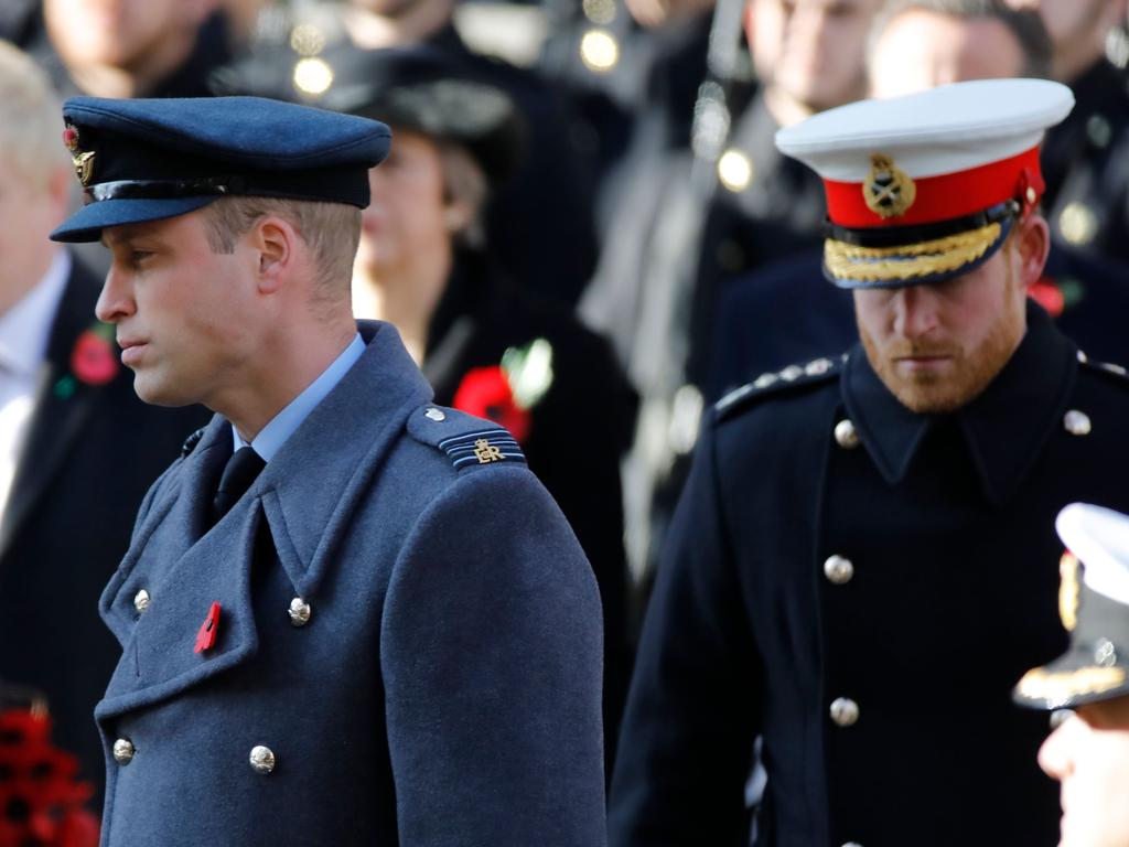 Prince William and Prince Harry. Picture: AFP
