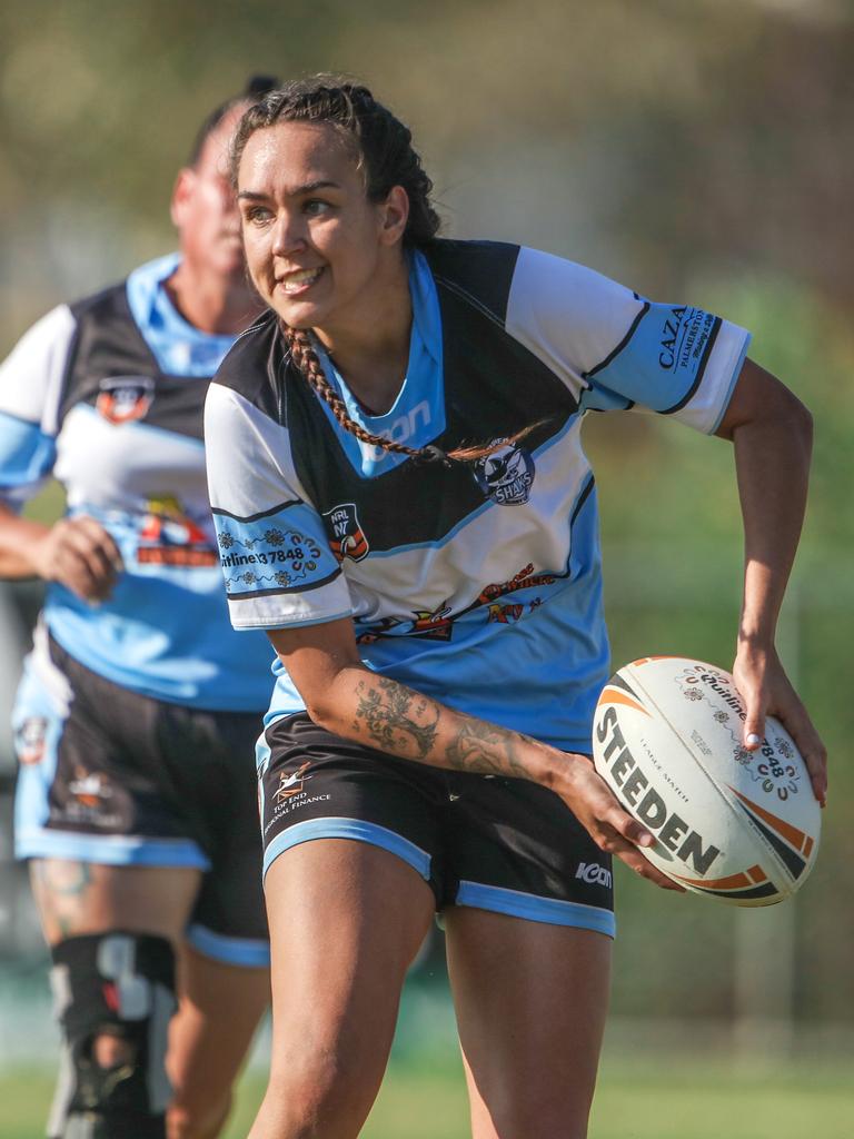 Sharks captain Deanna Peckham was instrumental in her sides win over Palmerston. Picture: Glenn Campbell