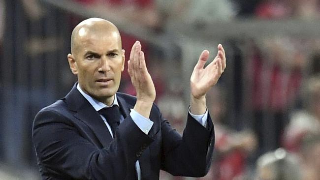 Madrid head coach Zinedine Zidane
