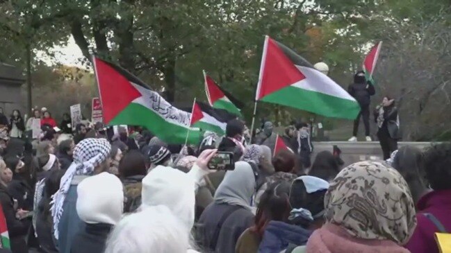 Pro-Palestinian rally in Columbus Circle | news.com.au — Australia’s ...