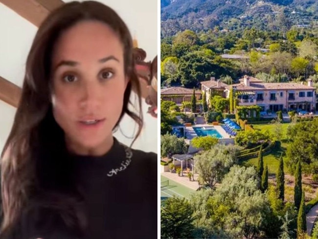 Rare look inside Meghan’s $20m mansion. Picture: Instagram/Meghan; Supplied