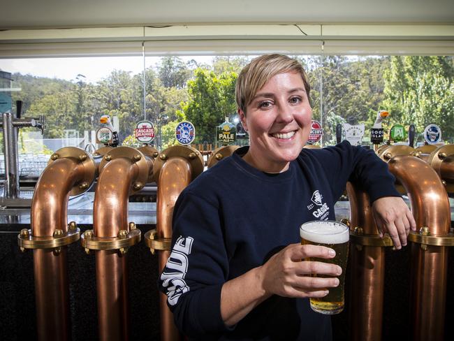 SUNTAS: Anita Holdsworth, Cascade Brewery manager. Picture: LUKE BOWDEN