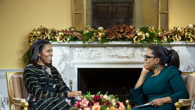 Oprah Winfrey interviews Michelle Obama at the White House. (Pic: Amanda Lucidon)