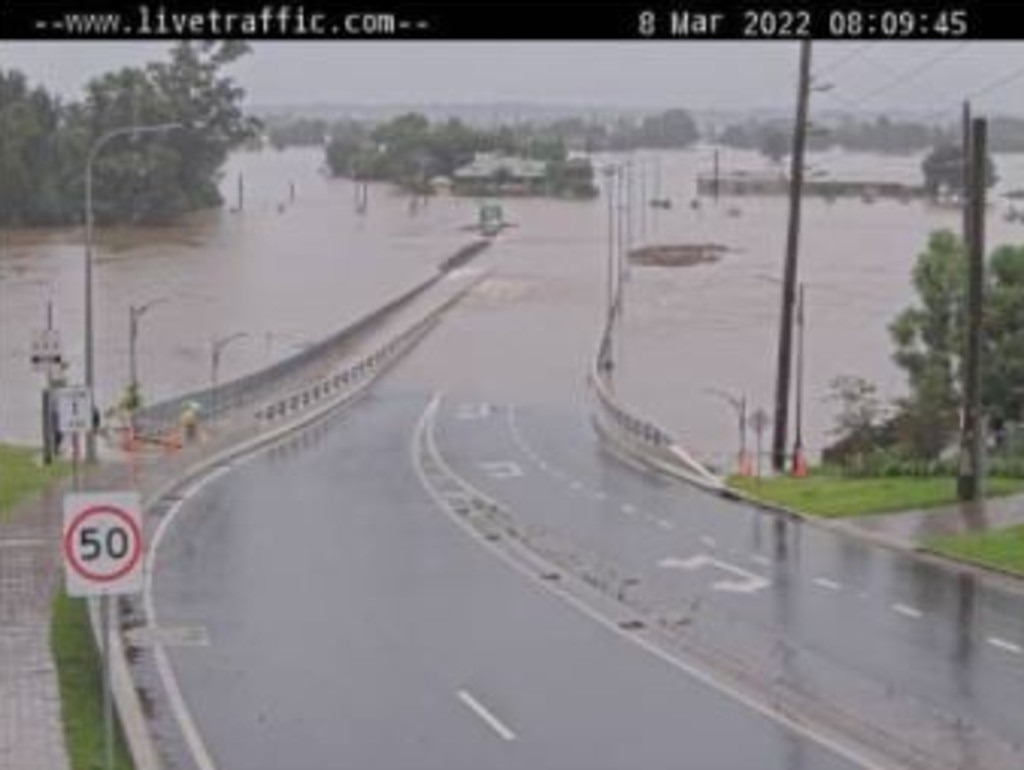 An image of Windsor Road near the Windsor Bridge. Picture: Live Traffic NSW