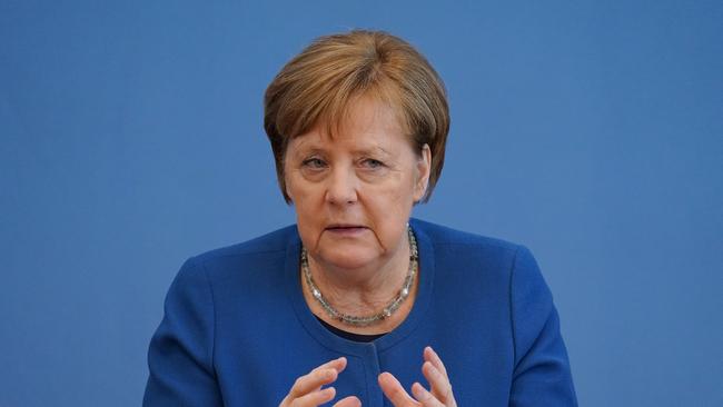 Angela Merkel says 70 per cent of the population could be infected with the virus. Picture: Sean Gallup/Getty Images