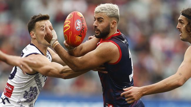 Christian Salem is on medication for a thyroid issue. Picture: Daniel Pockett/AFL Photos/via Getty Images