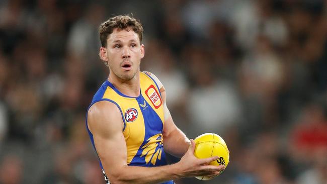 Redden finished sixth in West Coast’s best and fairest count last season after averaging 22 disposals. Picture: Michael Willson/AFL Photos via Getty Images