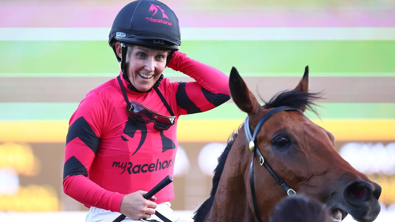 Rachel King will reunite with Just Fine in the Melbourne Cup. Picture: Jeremy Ng/Getty Images