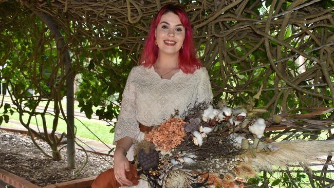 Working as a florist since she was 16-years-old, Emma Stegman said she knew from a young age that she wanted to pursue a career in a creative field. Picture: Rhylea Millar