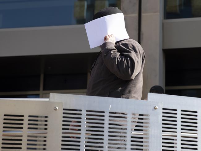 Fahed Elniz leaving the Hobart Magistrates Court in 2020.