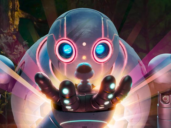 DreamWorks Animation’s The Wild Robot, directed by Chris Sanders, is based on the Peter Brown book of the same name. Picture: DreamWorks